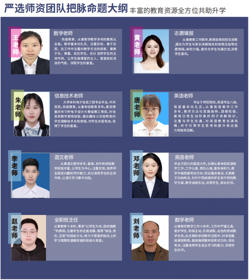 成都明阳单招培训学校师资力量